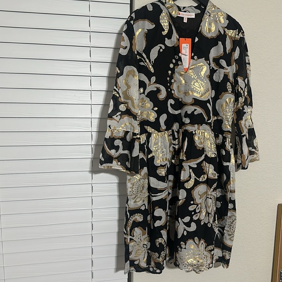 NWT Jude Connally Faith Dress Grand Floral Black - Picture 4 of 8